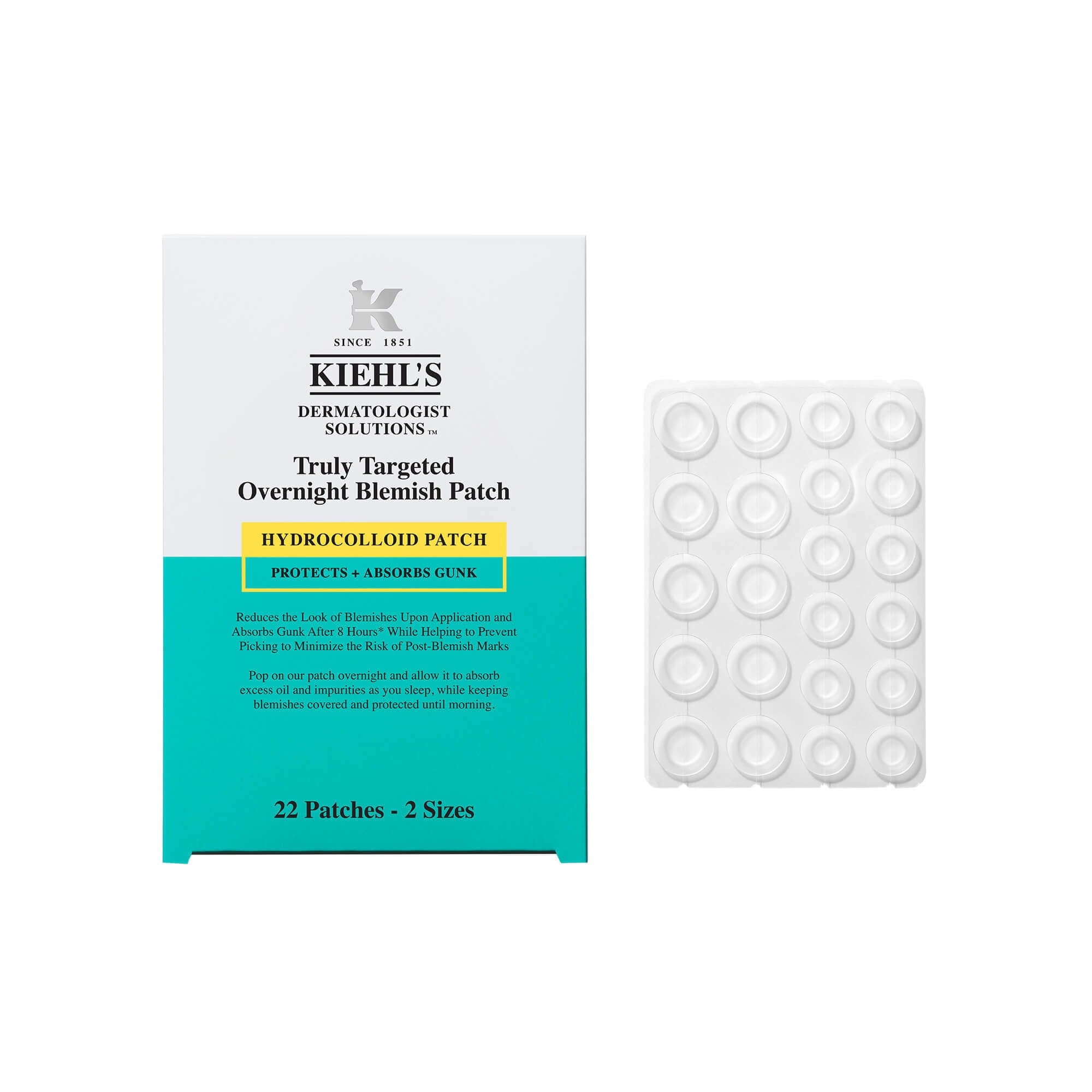 kiehls bright直筆サインバッジ　brightwin 2gether Truly Targeted Overnight Blemish Patch — Targeted Physical